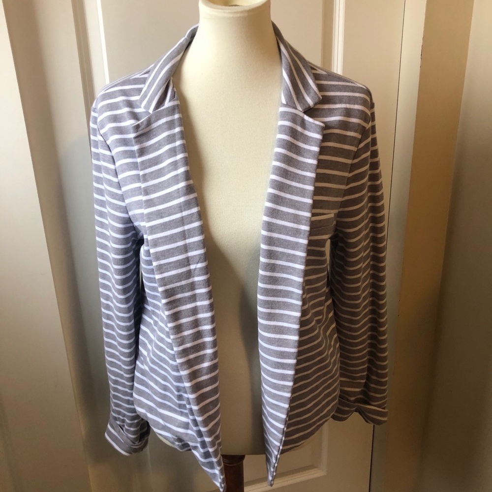 SO Knit Striped Blazer